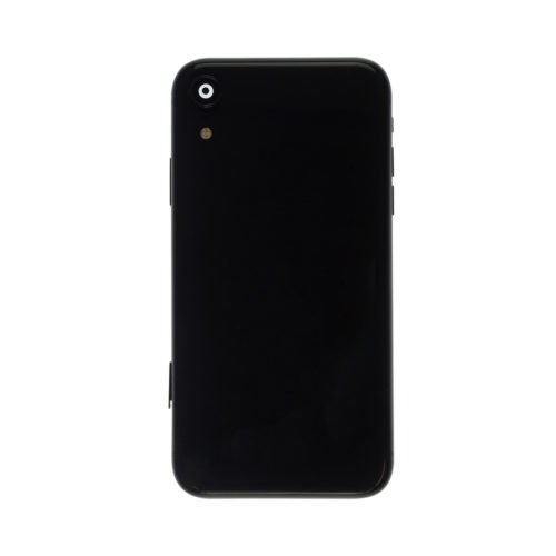 iphone xr full back housing with small parts black