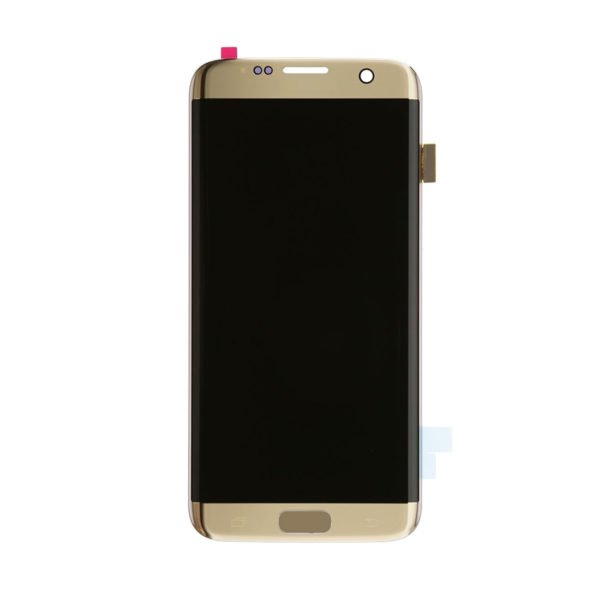 samsung galaxys7edge lcd assembly frame gold