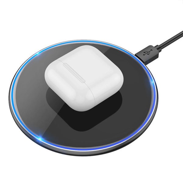 hoco cw6 pro easy 15w charging wireless fast charger black 2