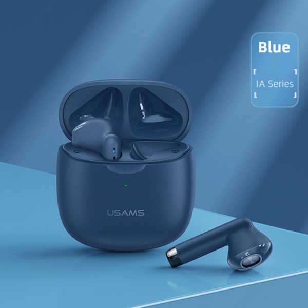 usams tws earbuds iaseries poster blue