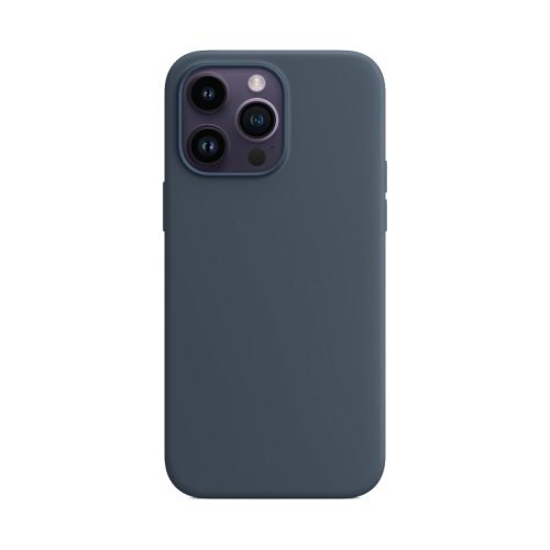 Silicone Case For iPhone 14 Pro Max Storm Blue.jpg