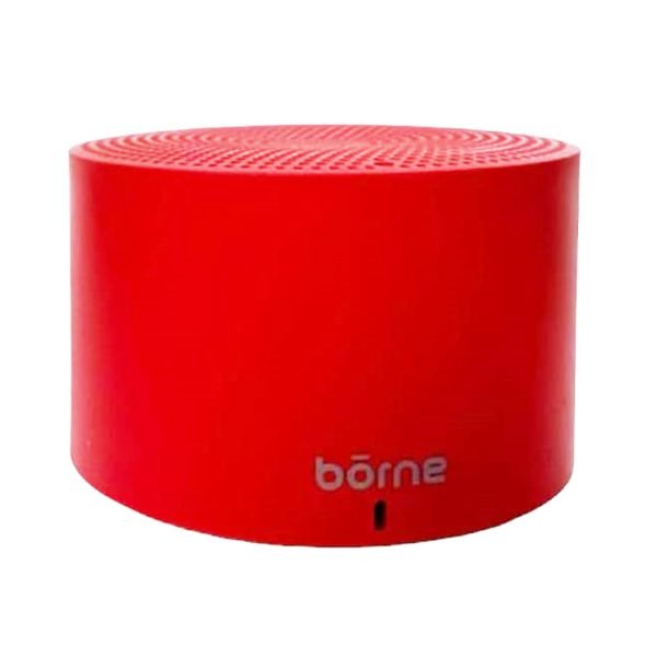 borne btspk80 bluetooth speaker red