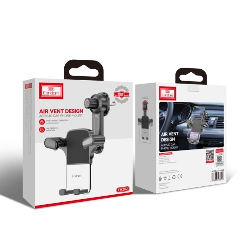Earldom EH202 Acrylic Air Vent Car Phone Mount Black 2