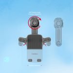 Earldom EH202 Acrylic Air Vent Car Phone Mount Black 4