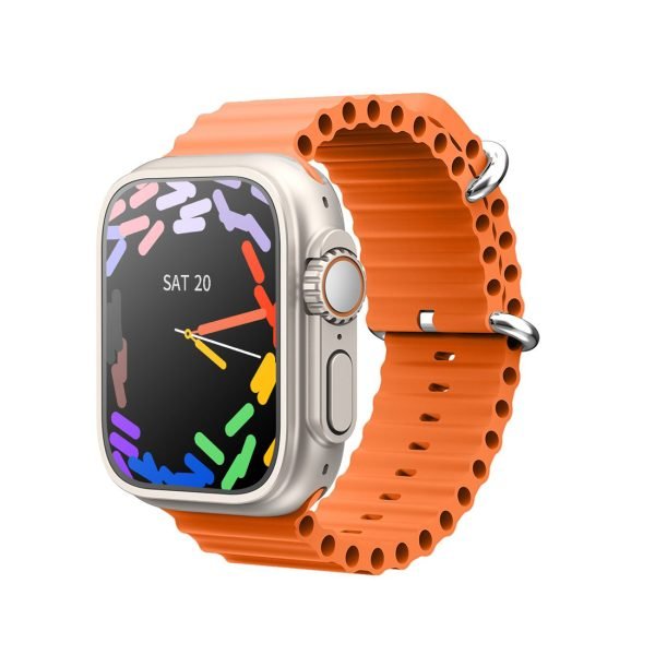 GSK9 Ultra SmartWatch (49mm) Silver + Orange Band 1