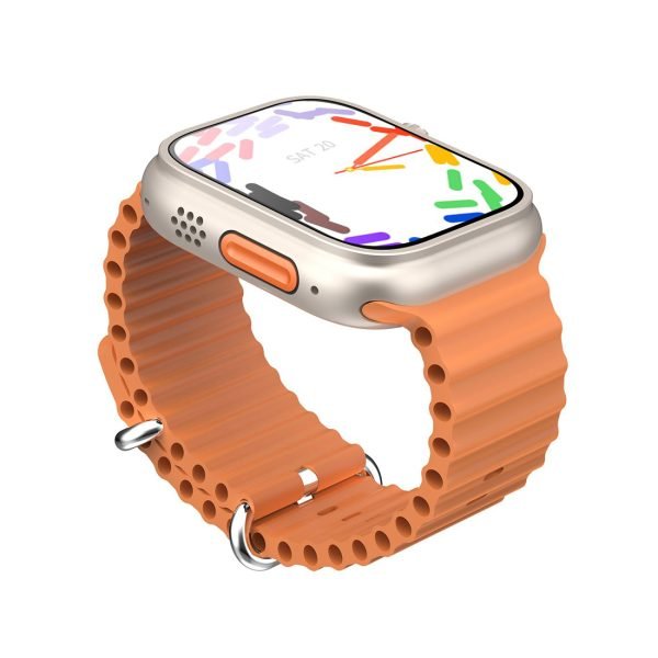 GSK9 Ultra SmartWatch (49mm) Silver + Orange Band 4