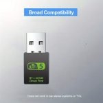 USB WiFi And Bluetooth Adapter,600Mbps Dual Band 2.4G 5G Wireless WiFi Dongle (AC Series) 4