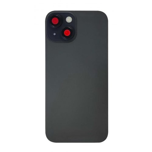 iPhone 15 Back Glass +Steel Plate +Pre Installed MagSafe Magnet +NFC And Flashlight Flex (Black)