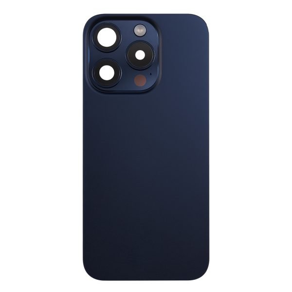 iPhone 15 Pro Back Glass +Steel Plate +Pre Installed MagSafe Magnet +NFC And Flashlight Flex (Blue Titanium) 2