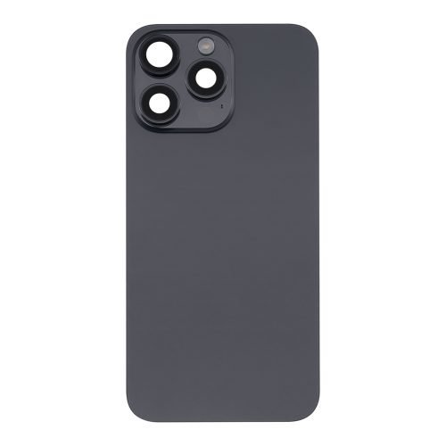 iPhone 15 Pro Max Back Glass +Steel Plate +Pre Installed MagSafe Magnet +NFC And Flashlight Flex (Black Titanium)