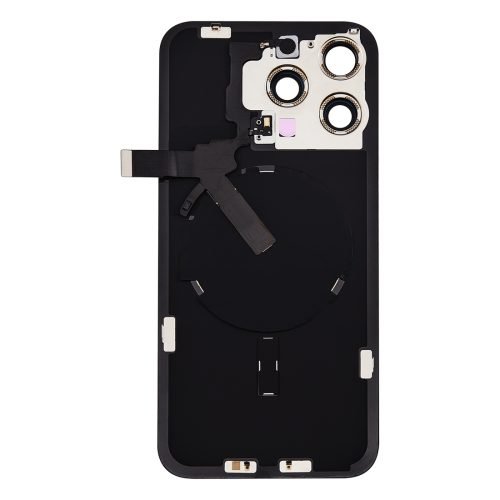 iPhone 15 Pro Max Back Glass +Steel Plate +Pre Installed MagSafe Magnet +NFC And Flashlight Flex (Blue Titanium)