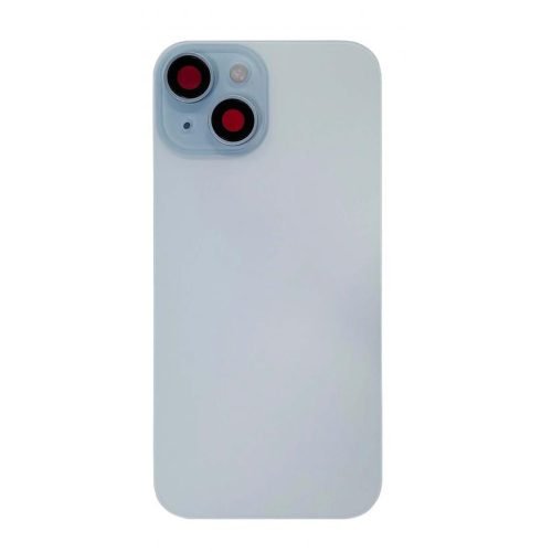 iPhone 15 plus Back Glass +Steel Plate +Pre Installed MagSafe Magnet +NFC And Flashlight Flex (Blue)