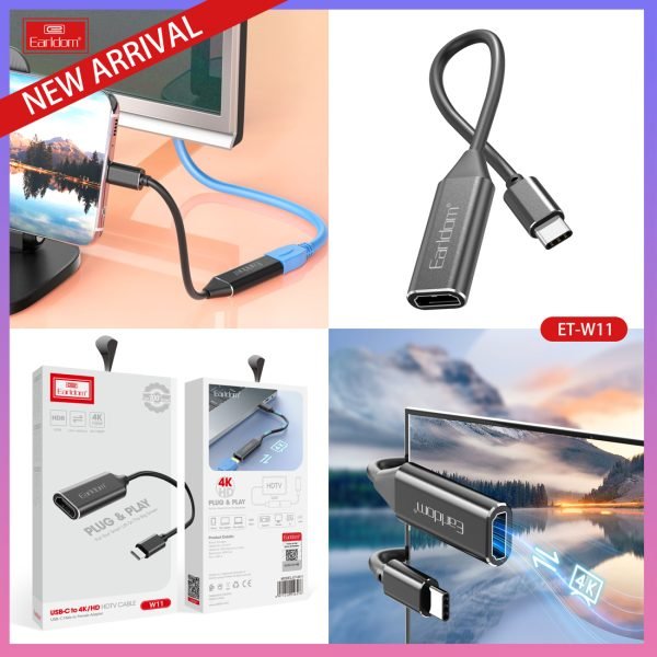 Earldom W11 Type C To HDMI Adapter (4K Resolution) 9