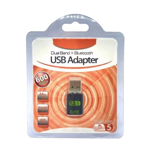 USB WiFi And Bluetooth Adapter 600Mbps Dual Band 2 4G 5G Wireless WiFi Dongle packaging