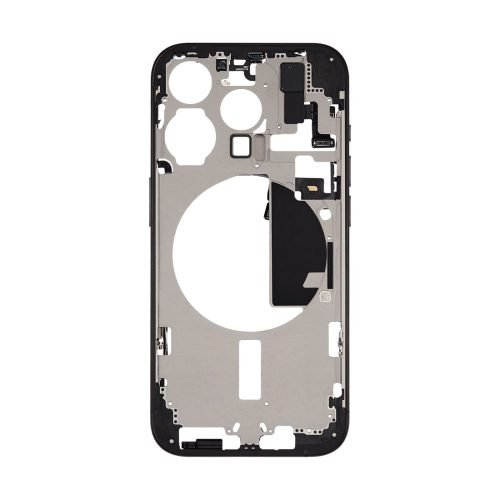 iPhone 15 Pro Mid Frame Housing + Small Parts –Black Titanium