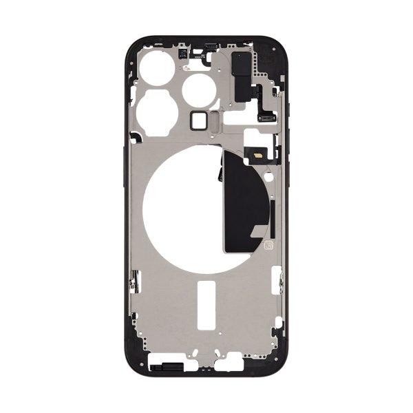 iPhone 15 Pro Mid Frame Housing + Small Parts –Black Titanium