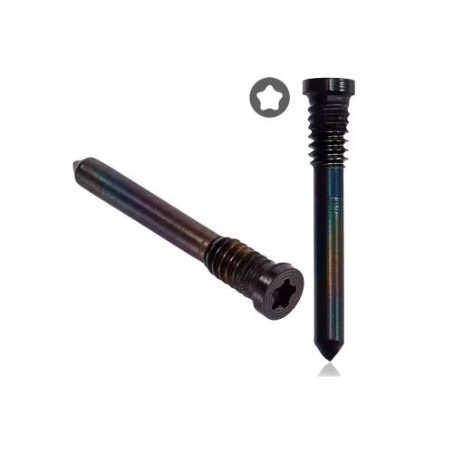 Bottom Screws For All iPhone 16 Series–Black (2 Pieces Set)