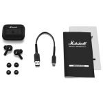 Marshall Motif True Wireless Active Noise Canceling Earbuds Headphones–Black