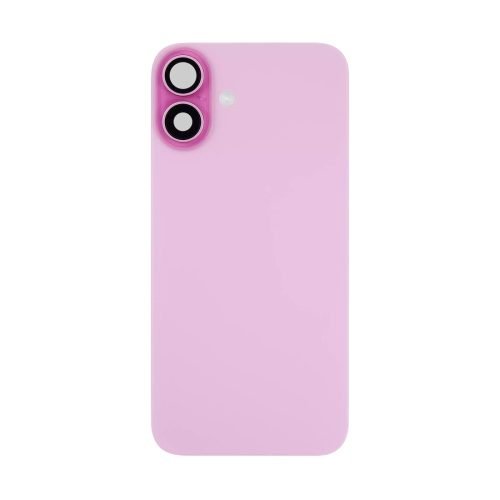 iPhone 16 Back Glass +Steel Plate +Pre Installed MagSafe Magnet +NFC And Flashlight Flex (Pink)