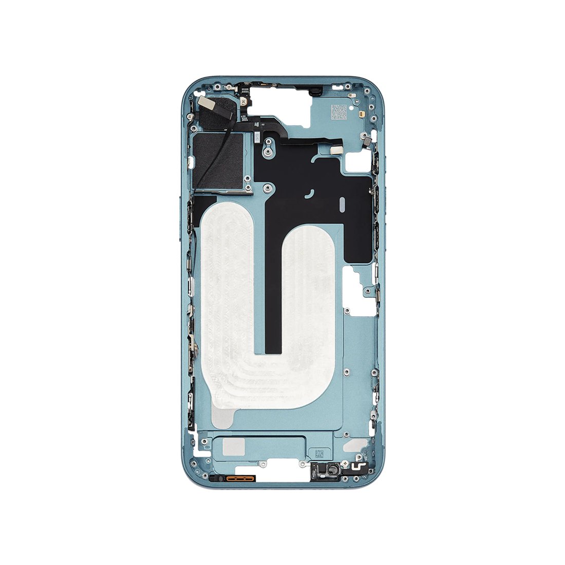 iPhone 16 Plus Mid Frame Housing + Small Parts Teal iPhone 16 Plus Mid Frame Housing + Small Parts Teal