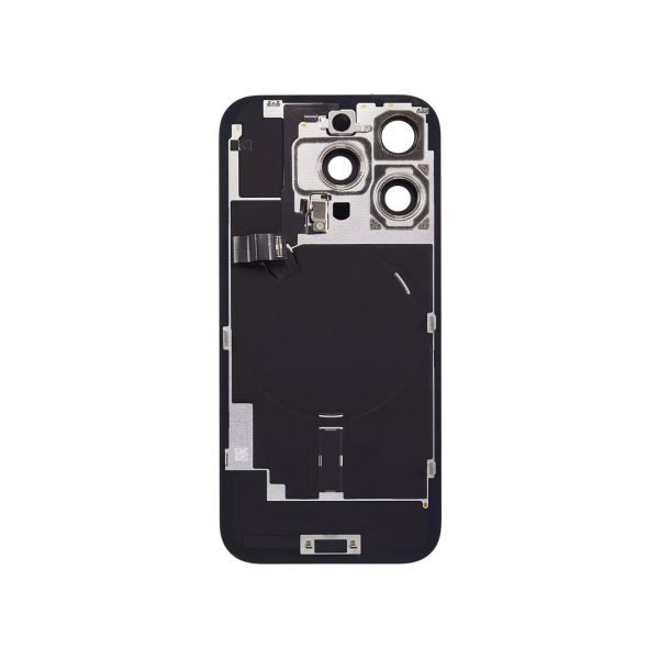 iPhone 16 Pro Back Glass +Steel Plate +Pre Installed MagSafe Magnet +NFC And Flashlight Flex White Titanium