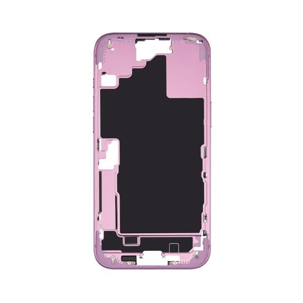 iPhone 16 plus Mid Frame Housing + Small Parts Pink
