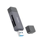 Hoco HB45 SD Card Reader –Metal Grey