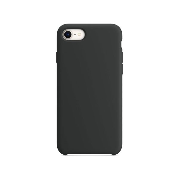 Silicone Case For iPhone SE 4 Gen – Midnight black