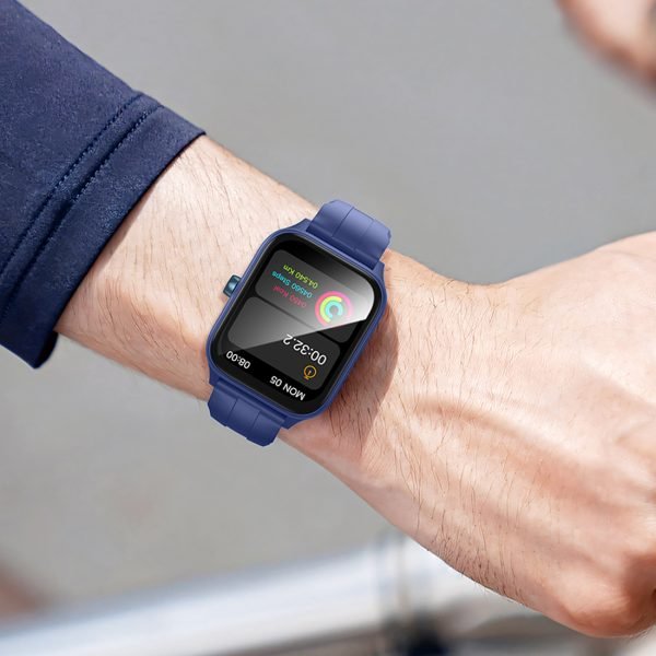 Hoco Y27 Super AMOLED SmartWatch With Call Function Blue