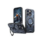 Tough Armor MagSafe Rotating Case For iPhone 16 Pro Max Navy Blue