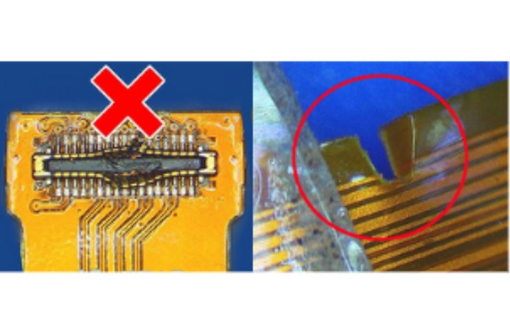 torn flex cable torn flex cable