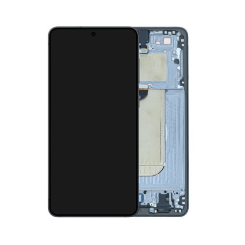 Samsung Galaxy S25 Edge 5G (S937) OLED Assembly +Frame +Fingerprint – Titanium JetBlack (Original size US & International SO+)