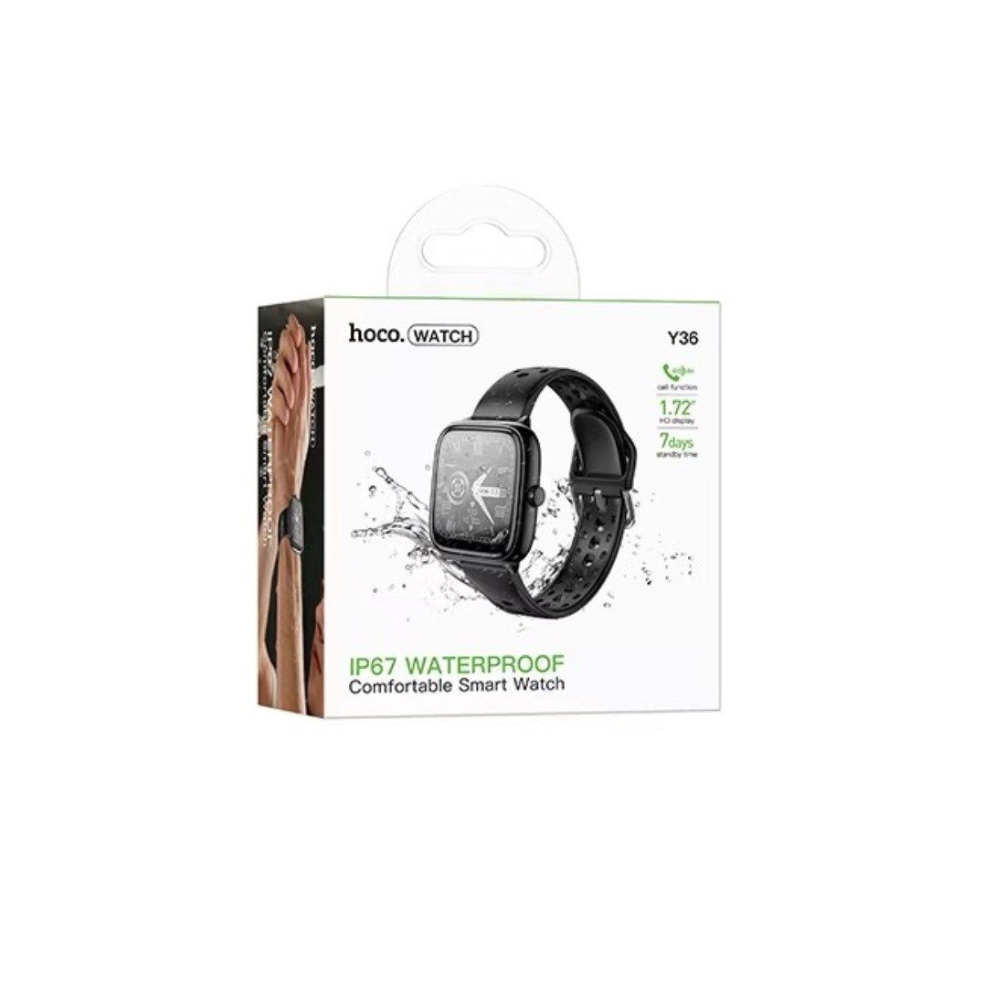 Hoco Y36 Smart watch(call version) – Black Hoco Y36 Smart watch(call version) – Black