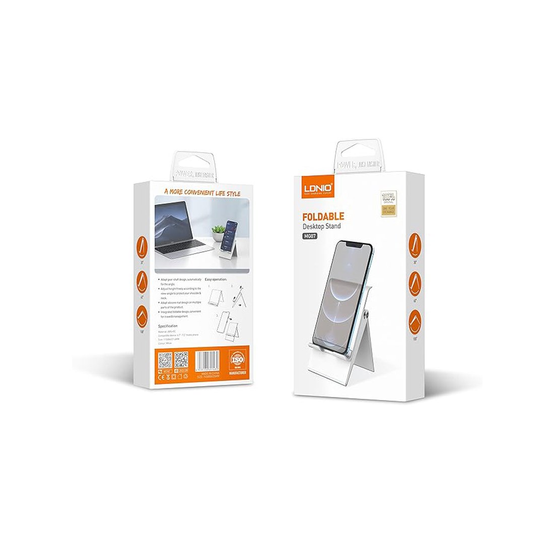 LDNIO Foldable Desktop Stand (MG07) Silver P LDNIO Foldable Desktop Stand (MG07) Silver P