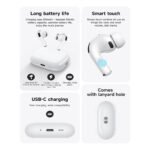 hoco ew97 true wireless anc noise reduction earphones 4