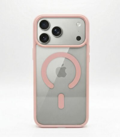 evo crystal case iph 17 pink