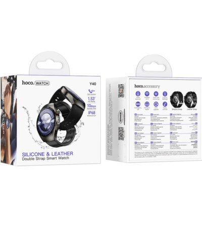 hoco y40 smart watch black 2