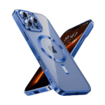 Premium Clear TPU Magsafe Design Case For iPhone 15 Pro Max - Blue